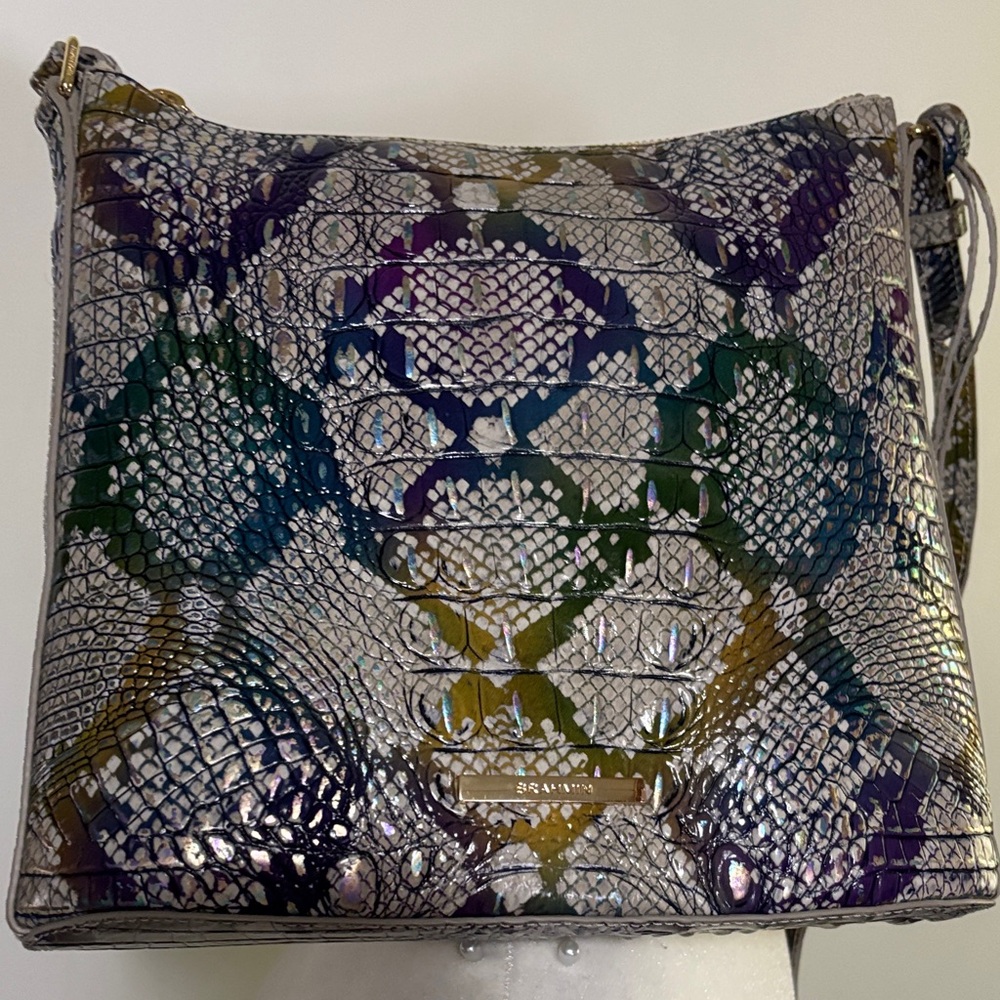 Women’s Brahmin Multicolor Snakeskin-Effect Crossbody Bag
